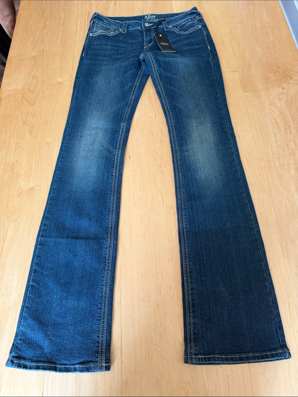 ALLOY Womens Blue Flare Jeans